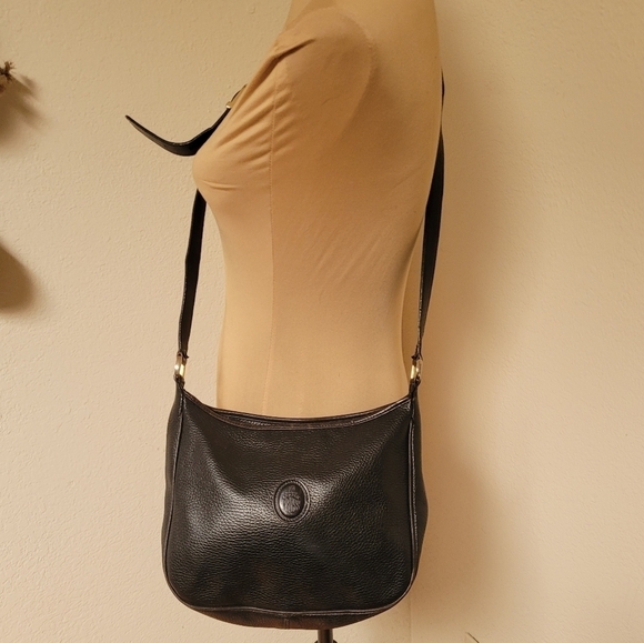Mark Cross Black Pebbled Leather Crossbody Bag - Picture 1 of 8